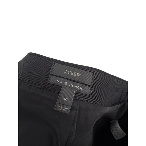 J Crew No. 2 Pencil skirt Wool Luxury Basic Staple Women's Black - Picture 5 of 8